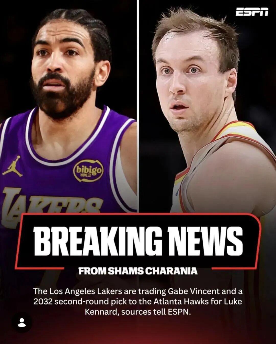 突发！湖人终于有交易了！